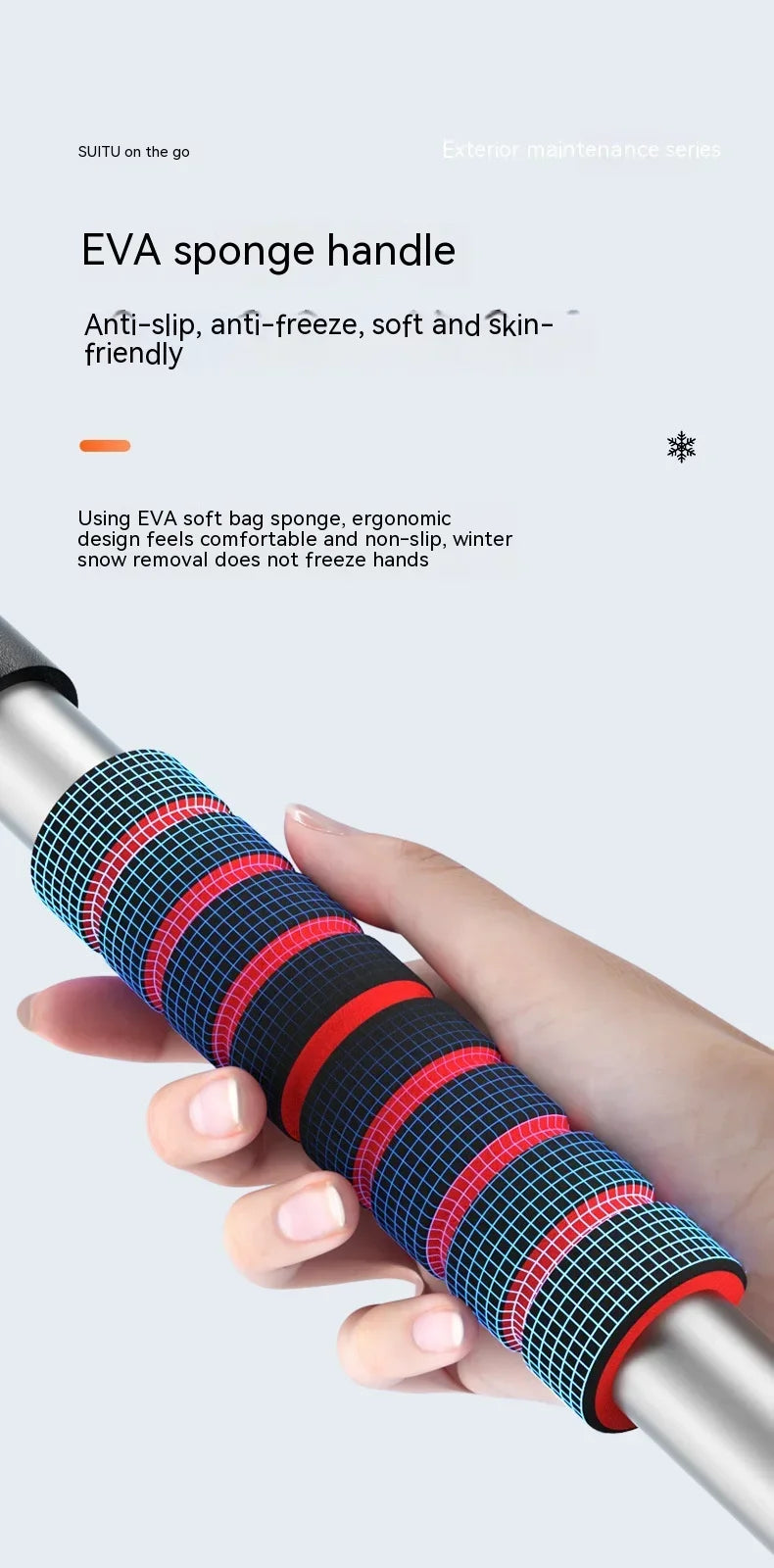 Extendable Car Snow Shovel Ice Scraper Winter Auto Windshield Cleaner Brush Detachable Broom Snow Removal Tool Accessories