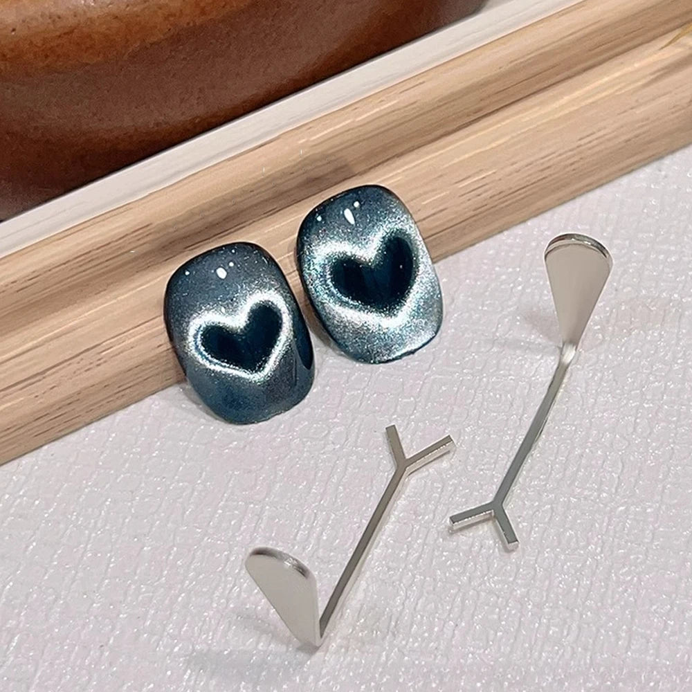 2/3Pcs Heart Cat’Eye Nail Magnet Set Y-shape,Cylinder Magnetic Stick for Creat French Cat Eye Love Shape On Nails Manicure Tools