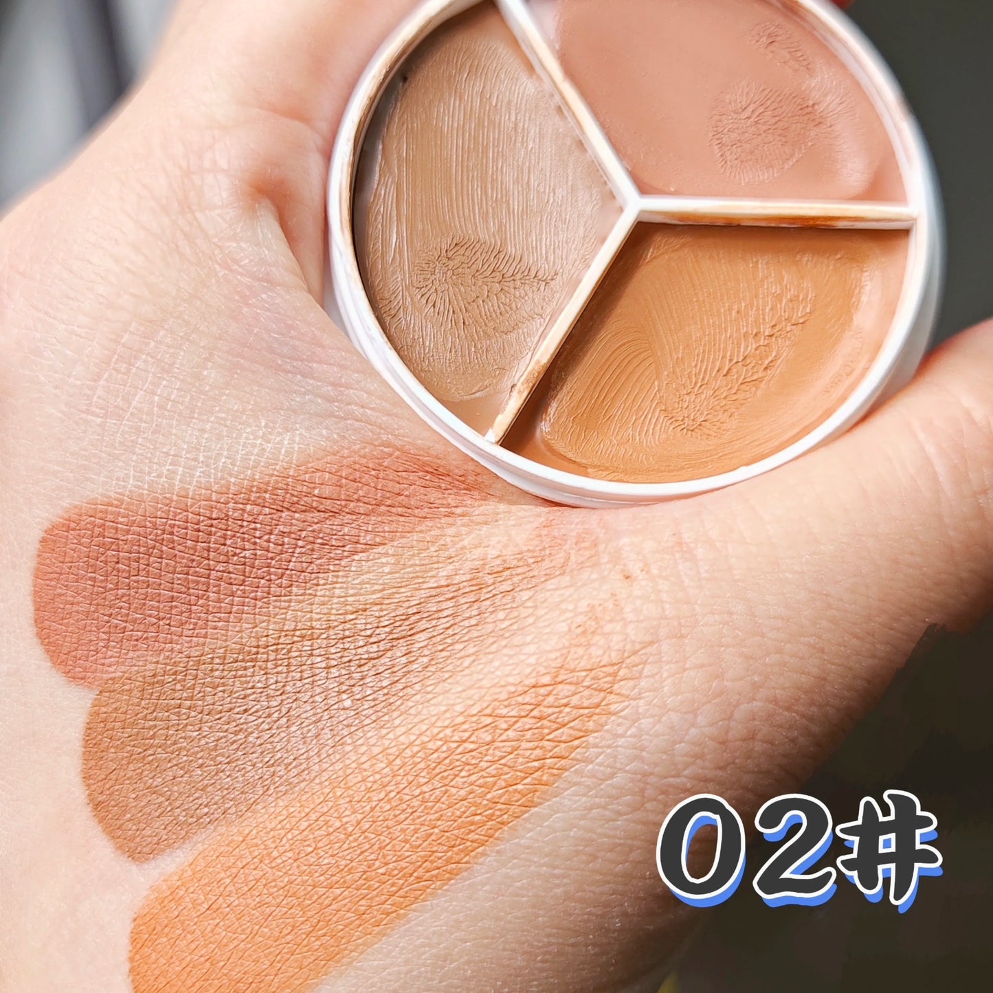 3 Colors Moisturizing Concealer Palette Full Coverage Concealer Even Skin Tone Face Foundation eye Face Cosmetics Lasting