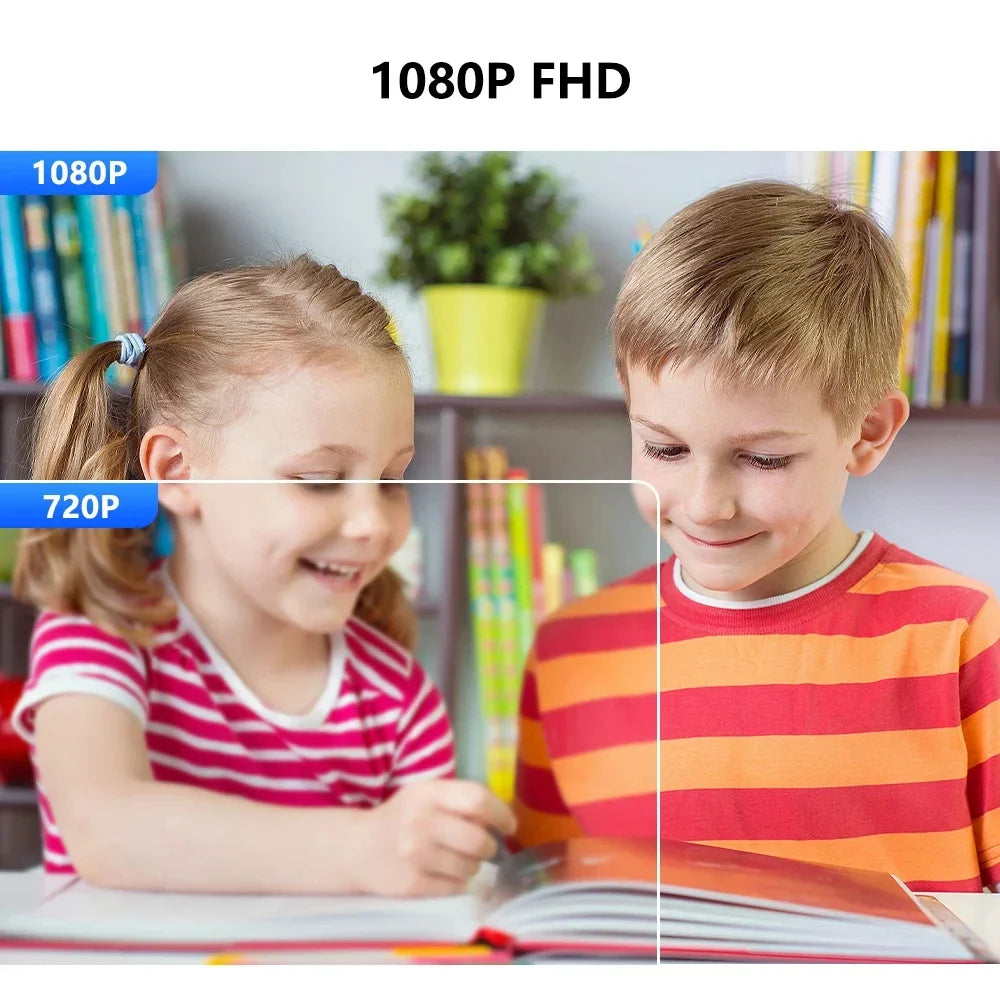CCTV Security Camera with Dual Lens, PTZ Camera, Night Vision, Human Detection, Wi-Fi, Smart Home, 6MP Bulb, 2.4Ghz