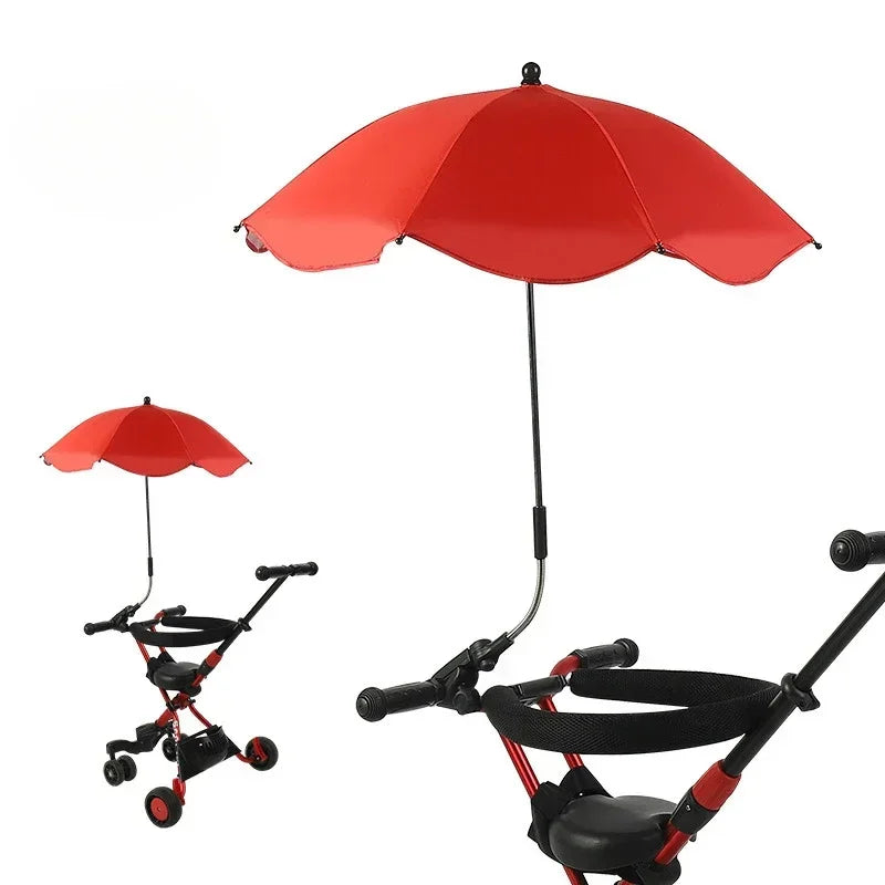 Universal Baby Car Pram Umbrella Adjustable Shade Umbrella Uv Sunshade For Stroller Accessories Sun Visor Portable Parasol Items
