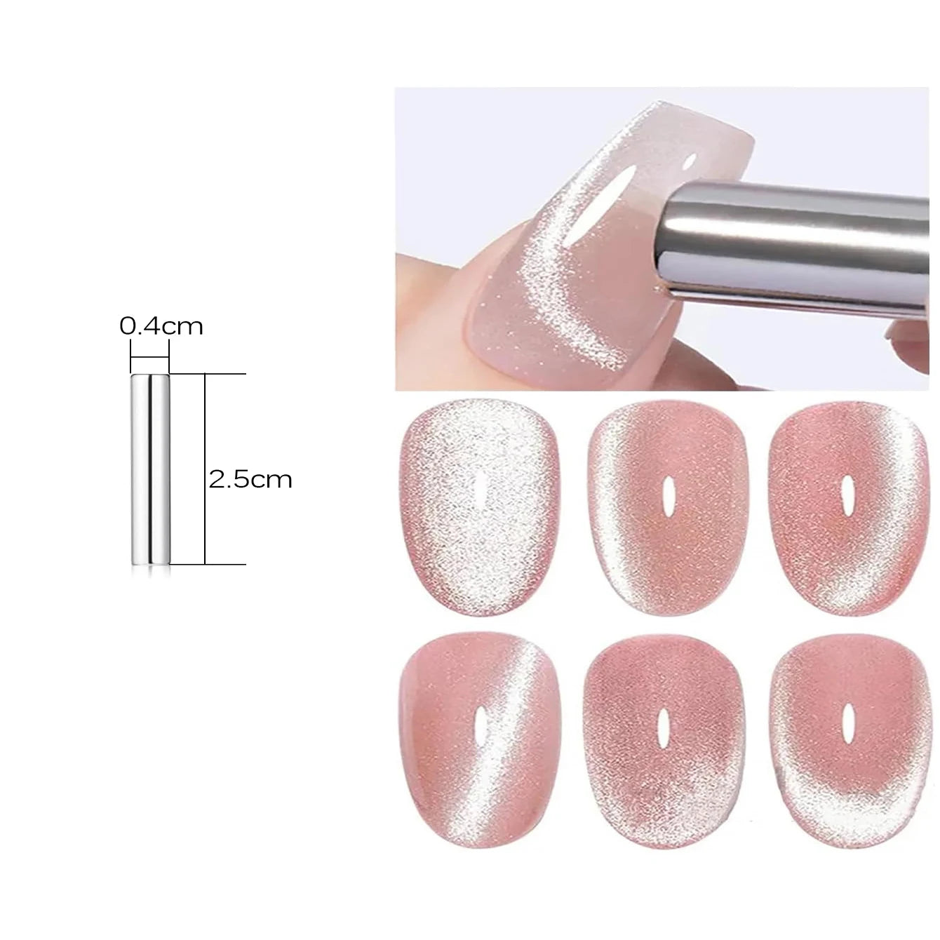 MIANEL 12ML Red Ocean Cat Eye Gel Nail Polish 2026 Top Selling Red Color Flash Glass Beads Cat Magnetic Gel Red Nails 1-9pcs