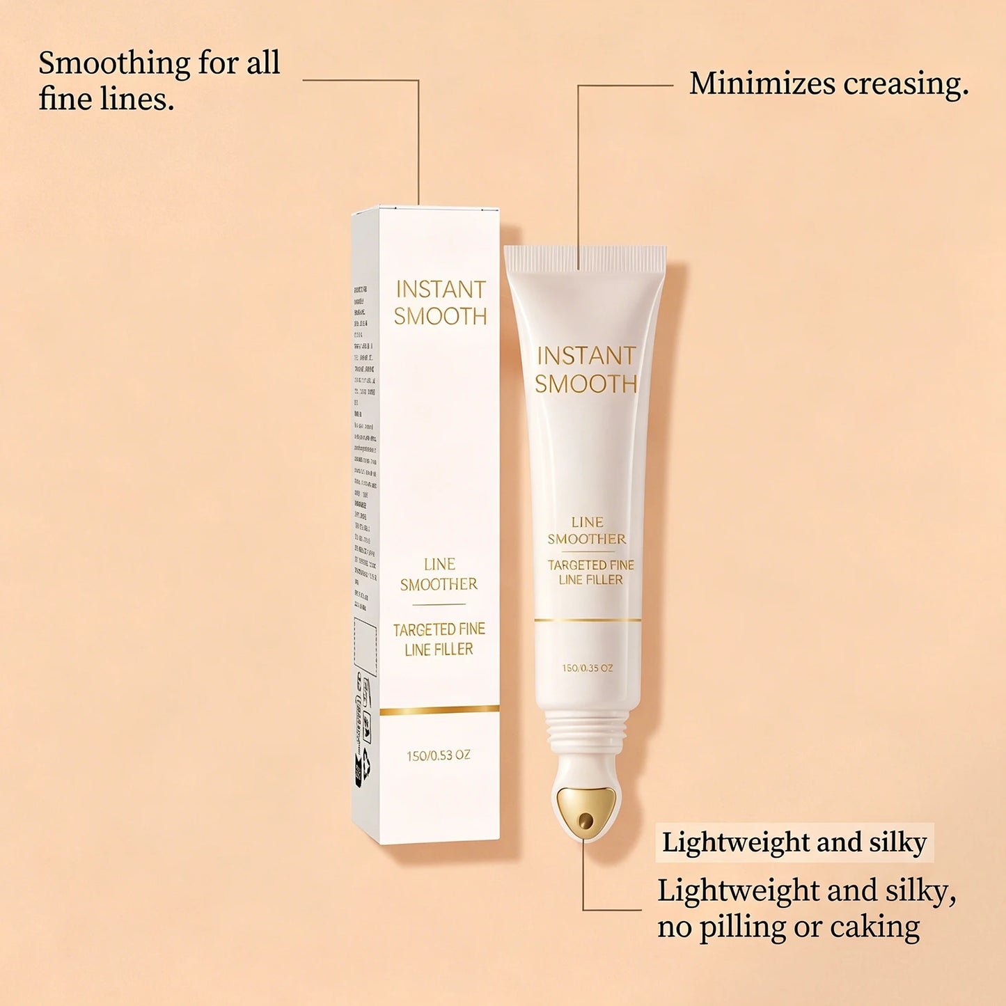 Soft and smooth makeup primer creates a clear, natural, and flawless makeup look that is light, moist and highly moisturizing.