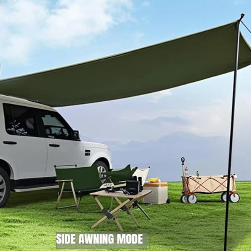 Large Car Side Sun Shade Awning for Outdoor Camping