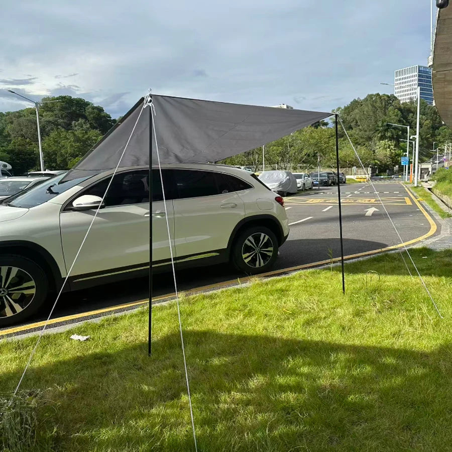 Large Car Side Sun Shade Awning for Outdoor Camping