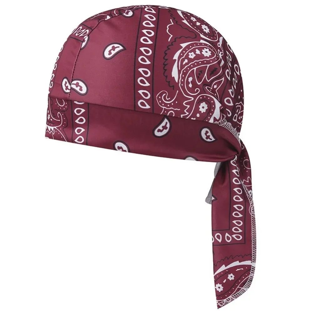 Men Women Quick Dry Headscarf Cotton Pirate Hat Outdoor Sport Cycling Bandana Sweat Absorbant Cancer Chemo Cap Muslim Turban