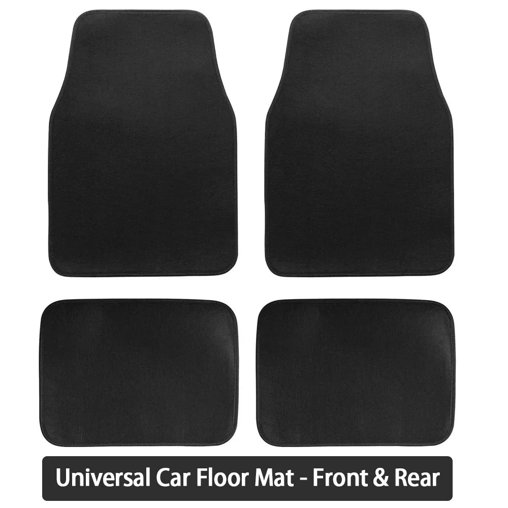 Universal Car Floor Mat Front & Rear Automotive Carpet Floor Mats For Auto SUV Sedans Vans Accessories Dirt and wear-resistant