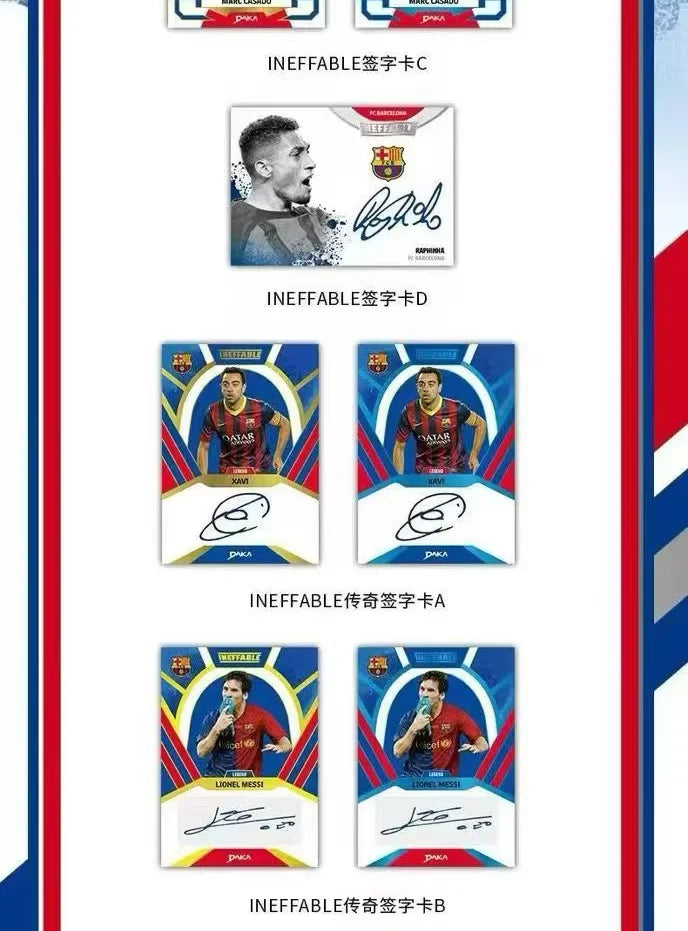 Official Authentic 2025 DAKA FC Barcelona Football Star Cards Rare Collection Signature Card Essential for Fans To Collect