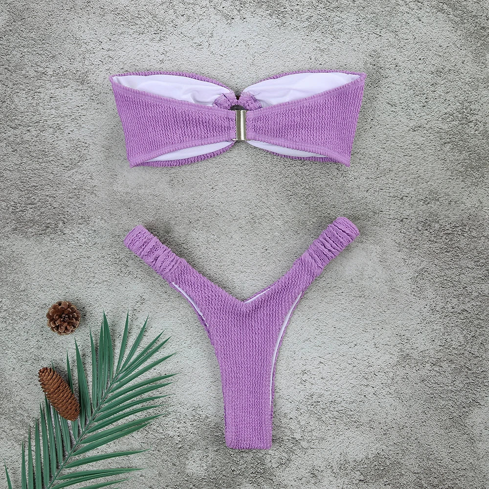 Sexy Bikini 2026 Swimsuit Women Swimwear Push Up Bikini Set Thong Brazilian Bathing Suit Beach Wear Biquini Bather Female