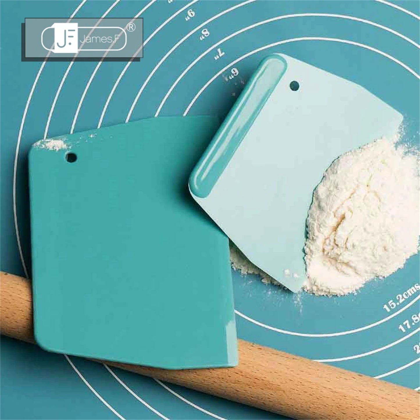 2pc Plastic Cake Cream Spatula Dough Butter Batter Scraper Baking Tools For Home Baking  Cutting Tools Kitchen Gadgets