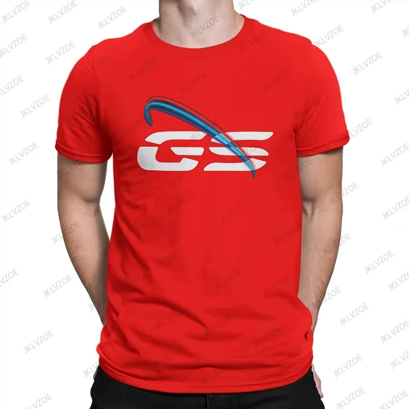 2025 Hot Sale GS Light New Men's Cotton T Shirt GS Grunge Motorcycle Brushes Short Sleeve O-neck Tees Casual Sports Unisex Tops