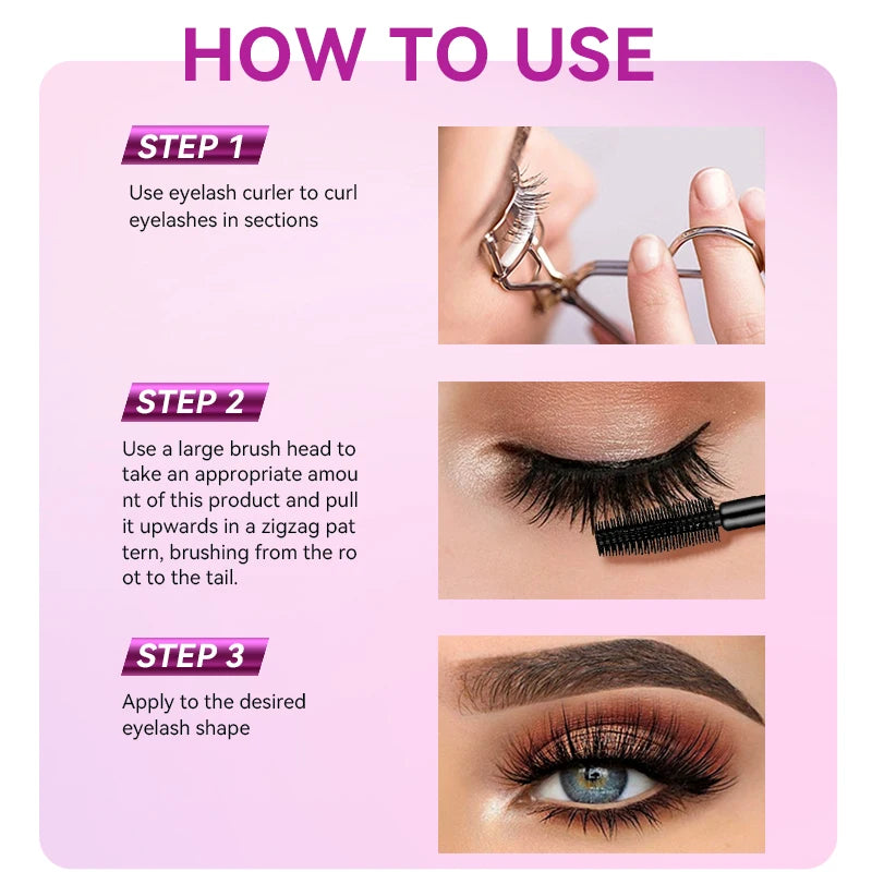 Mascara,waterproof and sweat proof, shaping and lasting makeup, creates natural eye makeup, and is the best gift for girls