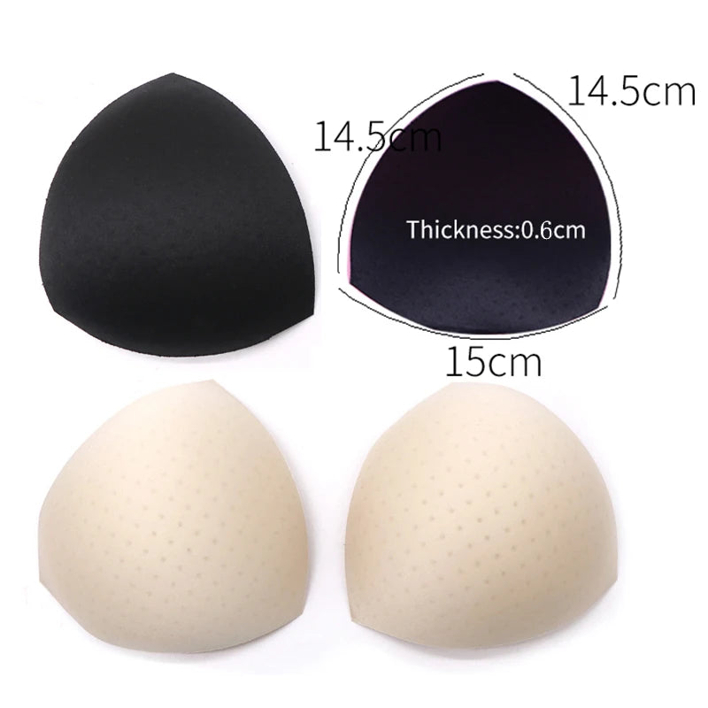 1/2/3Pair Removeable Push Up Pads Bra Pad Triangle Bra Padding Inserts Chest Cups Pads for Swimsuit Bikini Padding Intimates