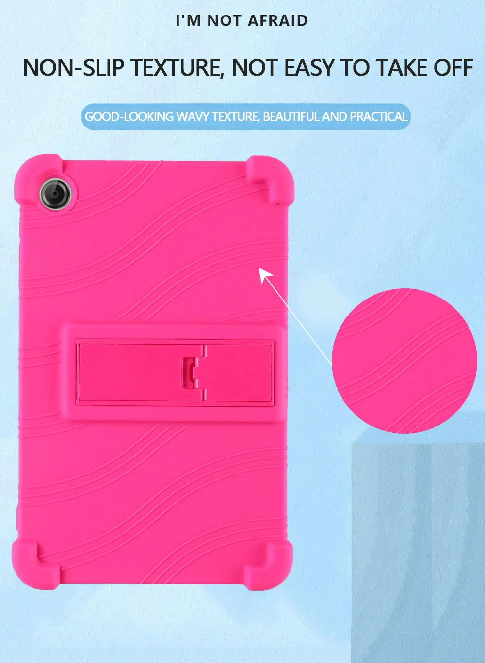 case For LENOVO Tab One 8.7 inch Tablet  protective cover Android Tablet Soft Silicone Adjustable Stand protective sleeve