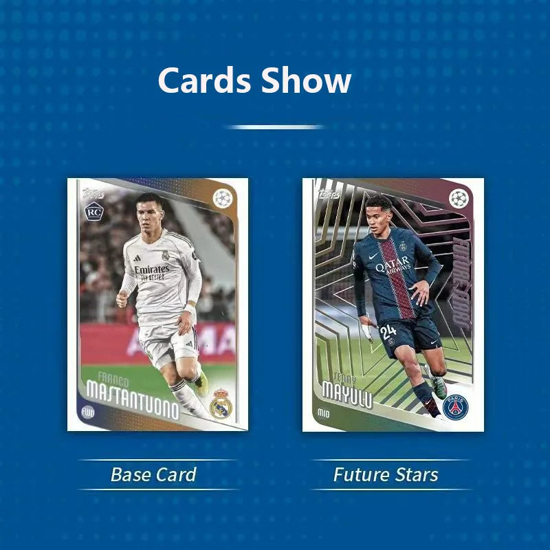 Genuine 2025-26 Season Topps Cards UCC Champions League European War UEFA Club Competition Football Flagship Series Collection