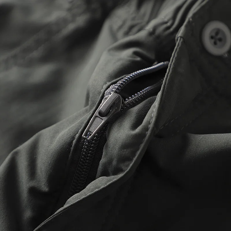 Outdoor Workwear Pants Men's Loose Fleece Lined Thick Soft  Hiking Pants Windproof Waterproof Polyester Fiber Straight Leg