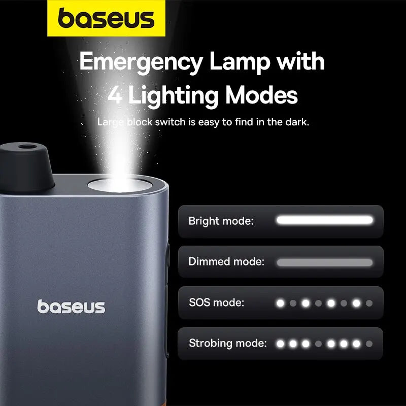 Baseus Car Emergency Safety Hammer 3 in 1 U-shaped Seat Belt Cutter Window Breaker Escape with Emergency Lamp Car Accessories