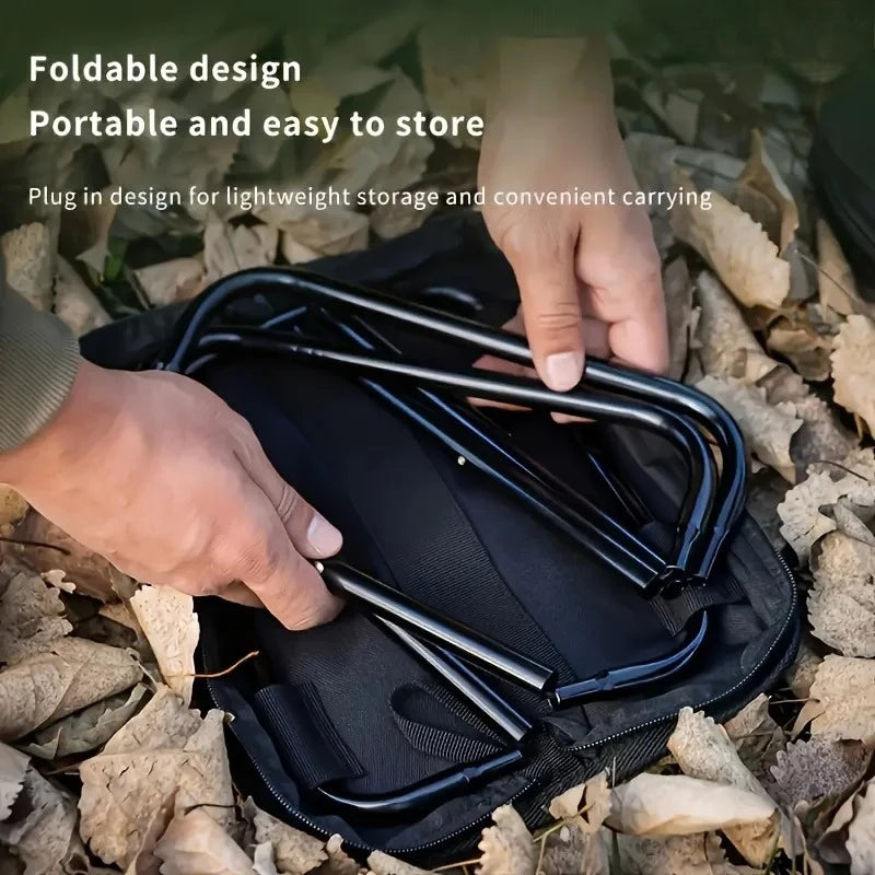 Portable Folding Camping Stool Lightweight Compact Foldable Handbag Seat for Outdoor Fishing Picnic Hiking Beach Travel