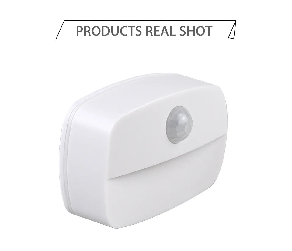 LED Night Light with Motion Sensor Cabinet Lamp Wireless Bedside Nightlight Battery Power For Bedroom Closet Stairs Lighting