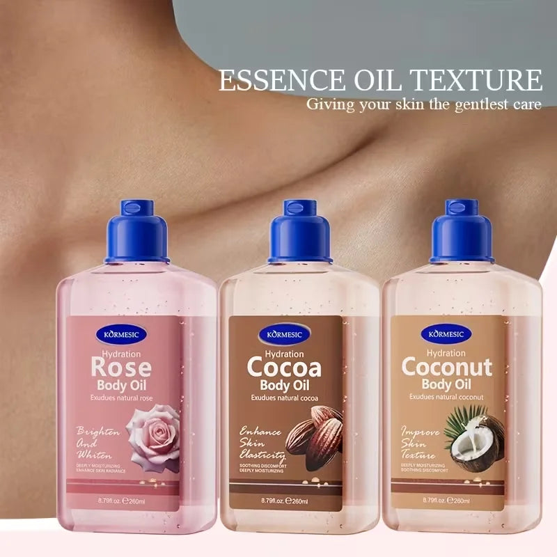 Coconut Body Oil Moisturizing Essence, Long-Lasting Nourishing  Skincare Oil, Non-Greasy Body Care Oil for Women Daily Use