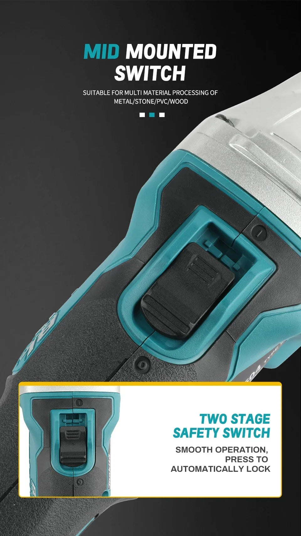 Makita DGA504 18V Brushless Lithium Electric Angle Grinder Rechargeable Polishing Machine Cutting Machine High Power