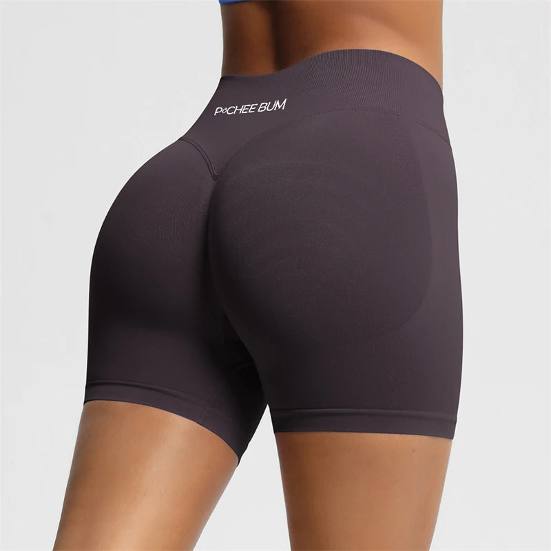 BUM Shaping Yoga Shorts Woman Stretch Breathable Peach Hip Fitness Running Shorts Hip High Stretch Impact Wicks Gym Shorts