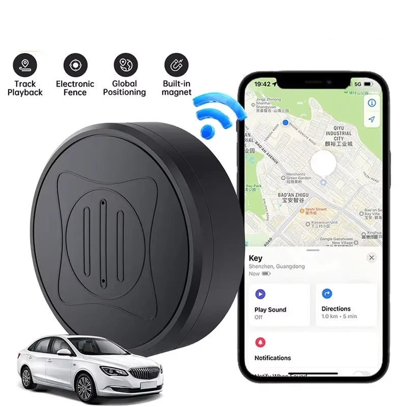 GPS Tracker Strong Magnetic Car Anti-Lost Device Pet Kids Bag For IOS Android Smart Finder Locator Bluetooth Finder