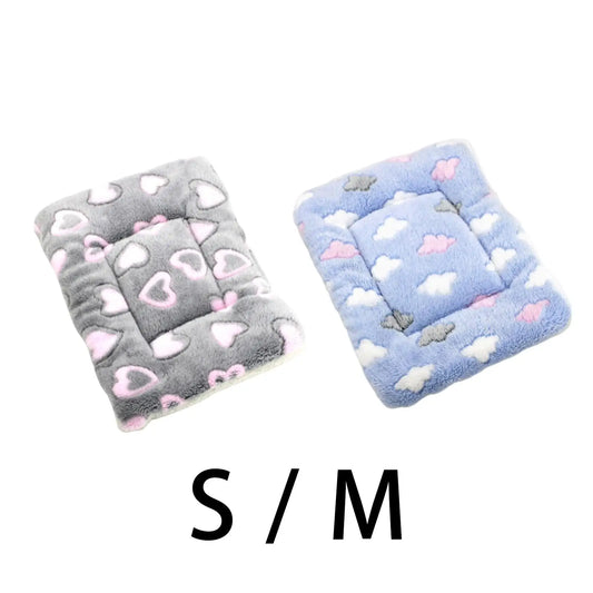 Dog Bed Mat Comfortable Cute Warm Soft Kennel Cat Bed Mats Pet Pad for Household Bunny Autumn Winter Doggy Cats or Small Dogs