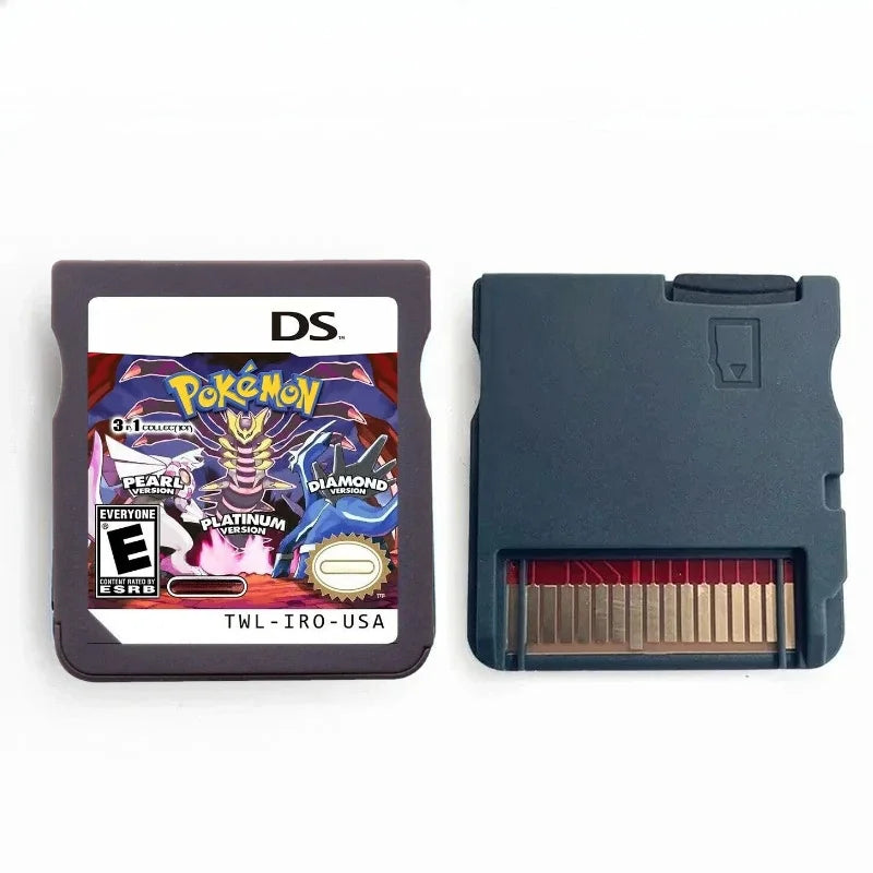 NDS Game Card ，Pokémon Games 2in1, 3in1, 4in1，SoulSilver+ HeartGold，black2 + White2，English Game Cartridge