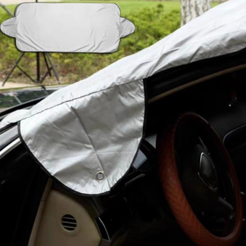 1Pc Car Windshield Protector Anti-falling leaves Sun Shade Dust Frost Freezing Snow Windshield Cover Car Exterior accessories