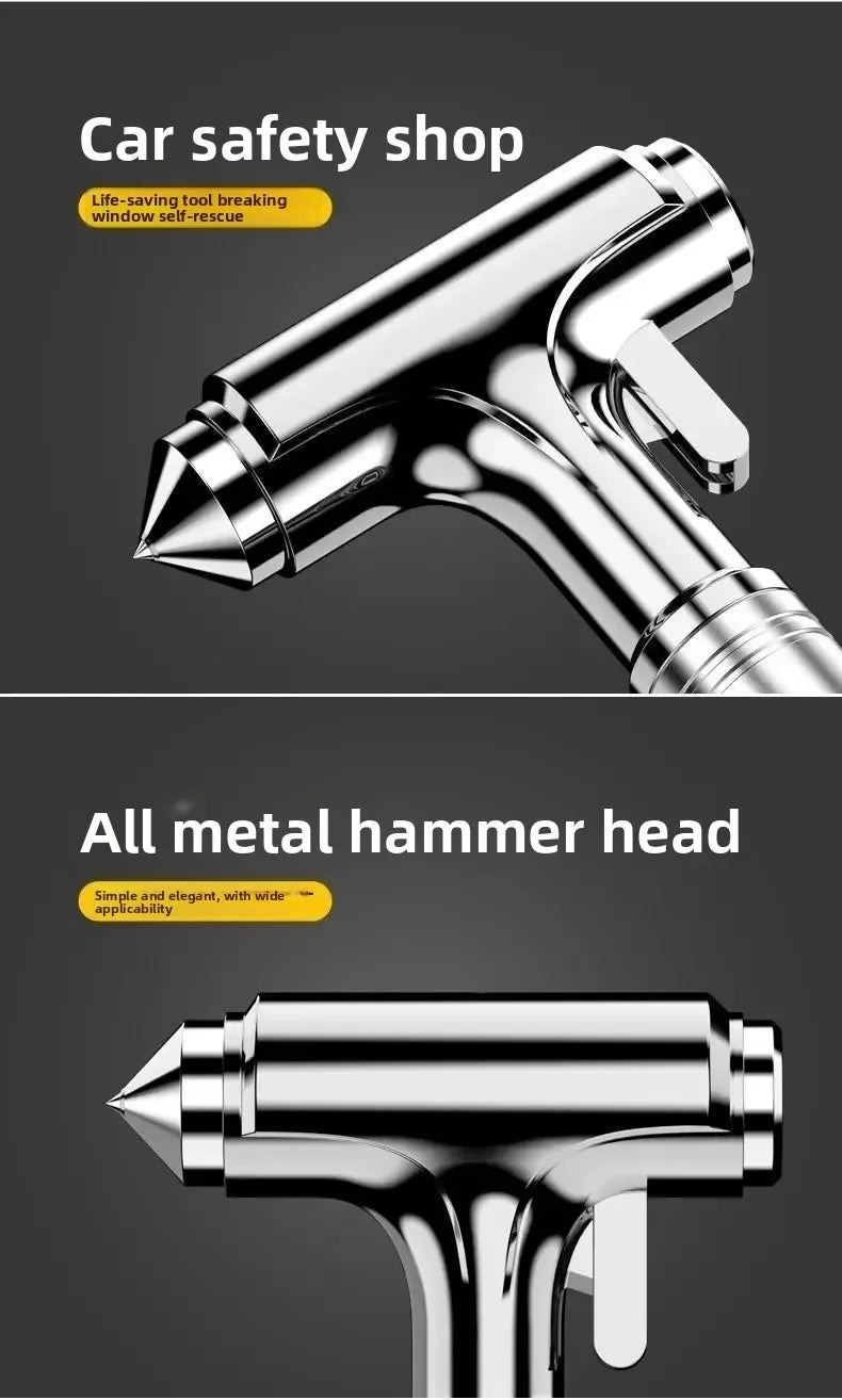 Car Safety Hammer Car Window Breaker Emergency Hammer with Seat Belt Cutter for Auto Rescue Escape Life Saver Hammer