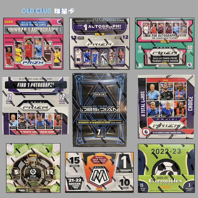 Genuine Panini Soccer Football Trading Cards UEFA Champions League Premier La Liga Serie A Bundesliga World Cup Booster Box Gift