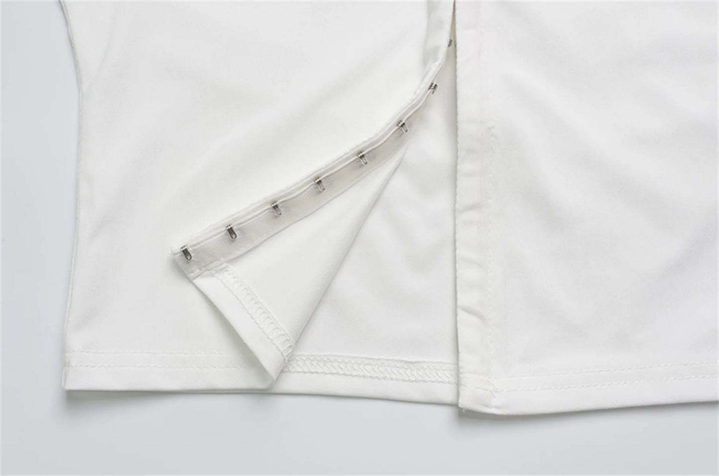 Women Fashion Sexy Short Sleeves Suit Casual Sheath Hollow Out 2 Pieces (Tops+Long Pant) Matching Sets Female Street Tracksuit