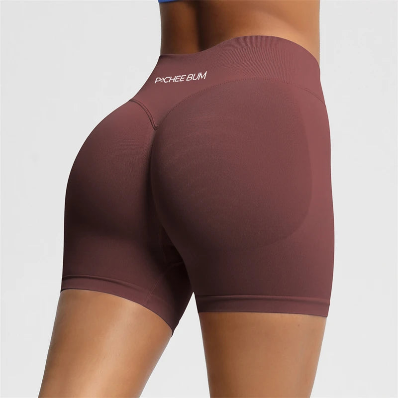 BUM Shaping Yoga Shorts Woman Stretch Breathable Peach Hip Fitness Running Shorts Hip High Stretch Impact Wicks Gym Shorts