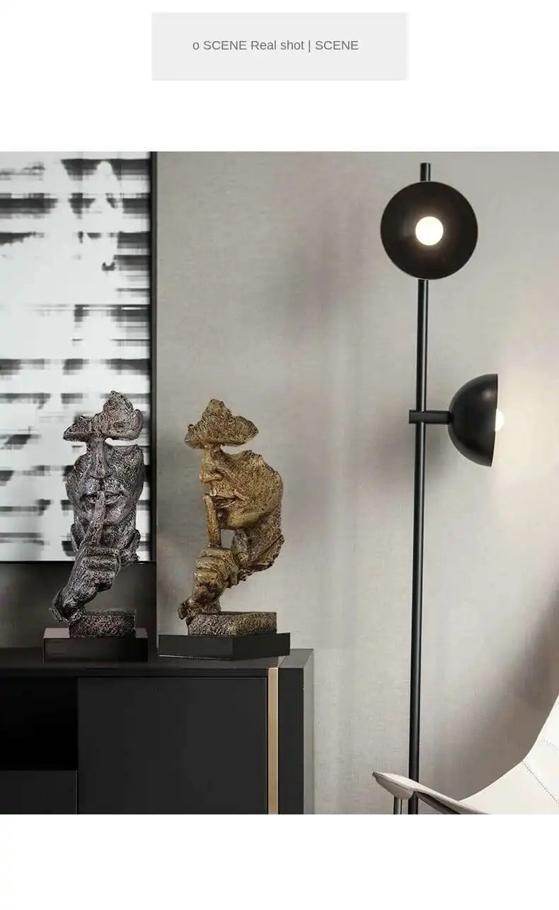 The creativity of desk decoration is silence.  It is gold.  The decoration of wine cabinet in the living room is modern