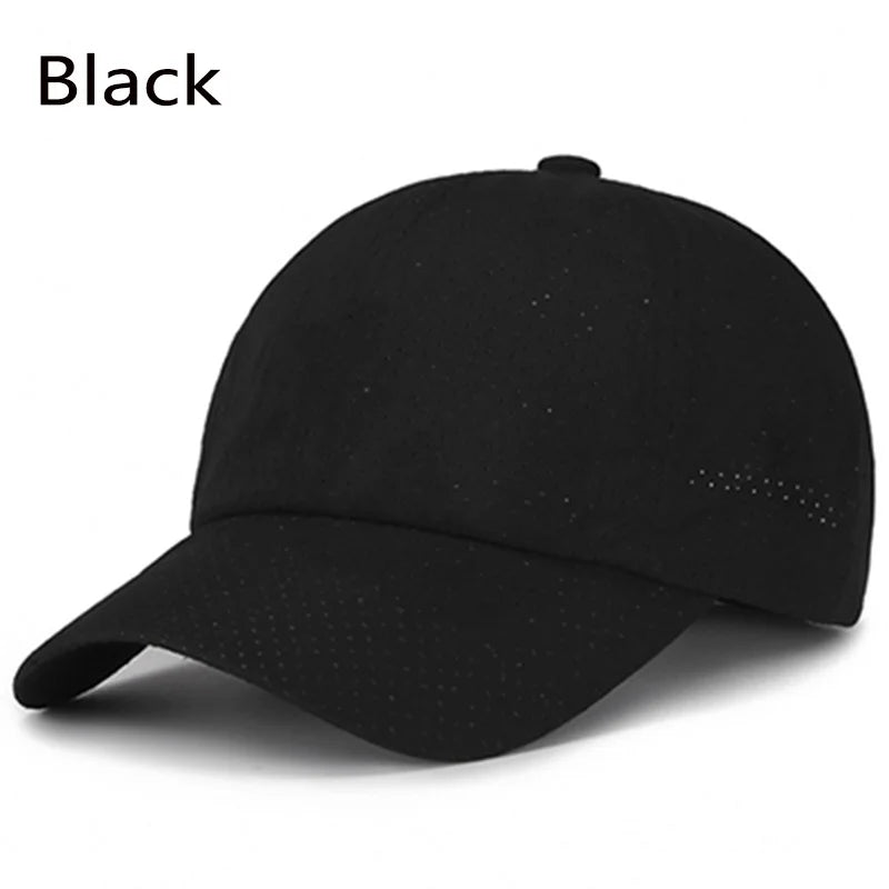 2023 New Summer Men Women Snapback Quick Dry Mesh Baseball Cap Sun Hat Bone Breathable Hats Adjustable outdoor hat