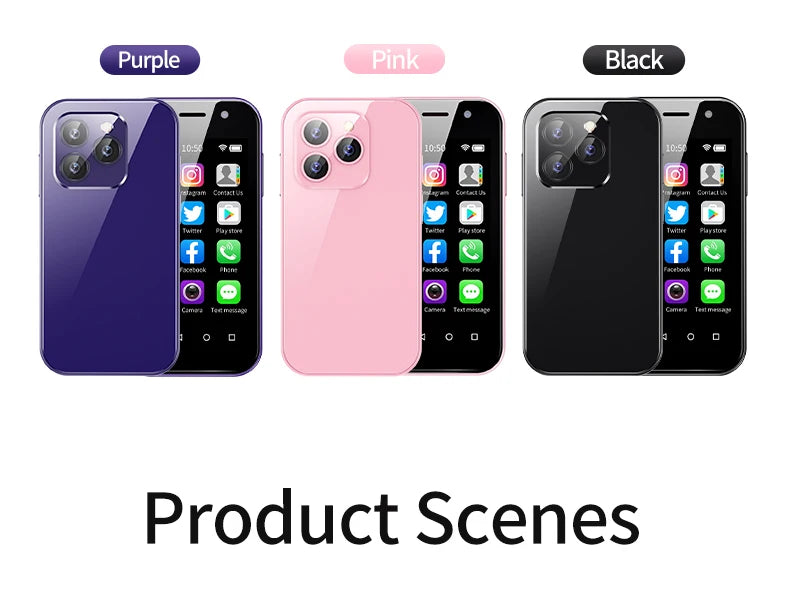 SOYES XS14 Pro Mini Smartphone Android 4G 3GB+64GB 2600mAh Face Recoginition 3.0 inch Phone Hot Sale