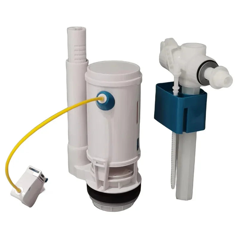 WETIPS Linear Control Toilet Fitting Outlet Valve Water Saving Flush Water Saving Flush Kit Toilet Tank Drain Fittings System