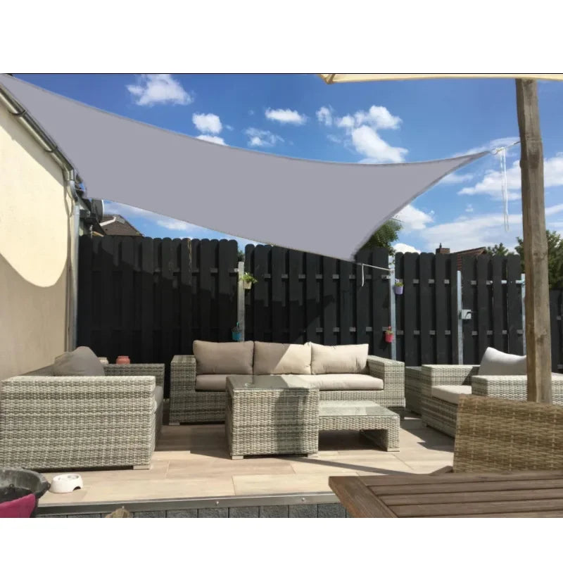 2.5x2.5M Square Shade Sail 300D Waterproof Polyester For Garden Terrace Canopy Swimming Pool Sun Shade Canvas Camping Awning