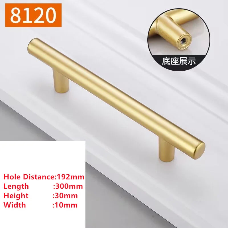 Handles Drawer Cabinet Furniture Kitchen Handles for Cabinet Knob Door Drawer Furniture Kitchen Knob Golden Simplicity Hardware