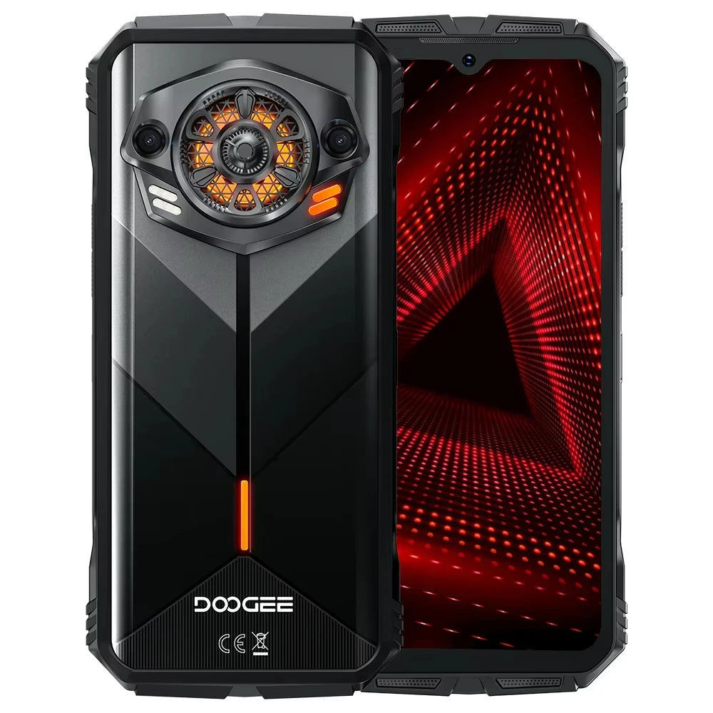 Global version DOOGEE S Punk Rugged Smartphone Android 14 6.58" FHD+90Hz IPS Screen 16GB(6+10)+ 256GB 10800mAh 50MP Mobile Phone