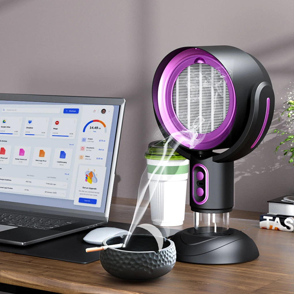 Small desktop range hood, portable charging, deodorization, air filtration, smoking machine, barbecue, hotpot companion.