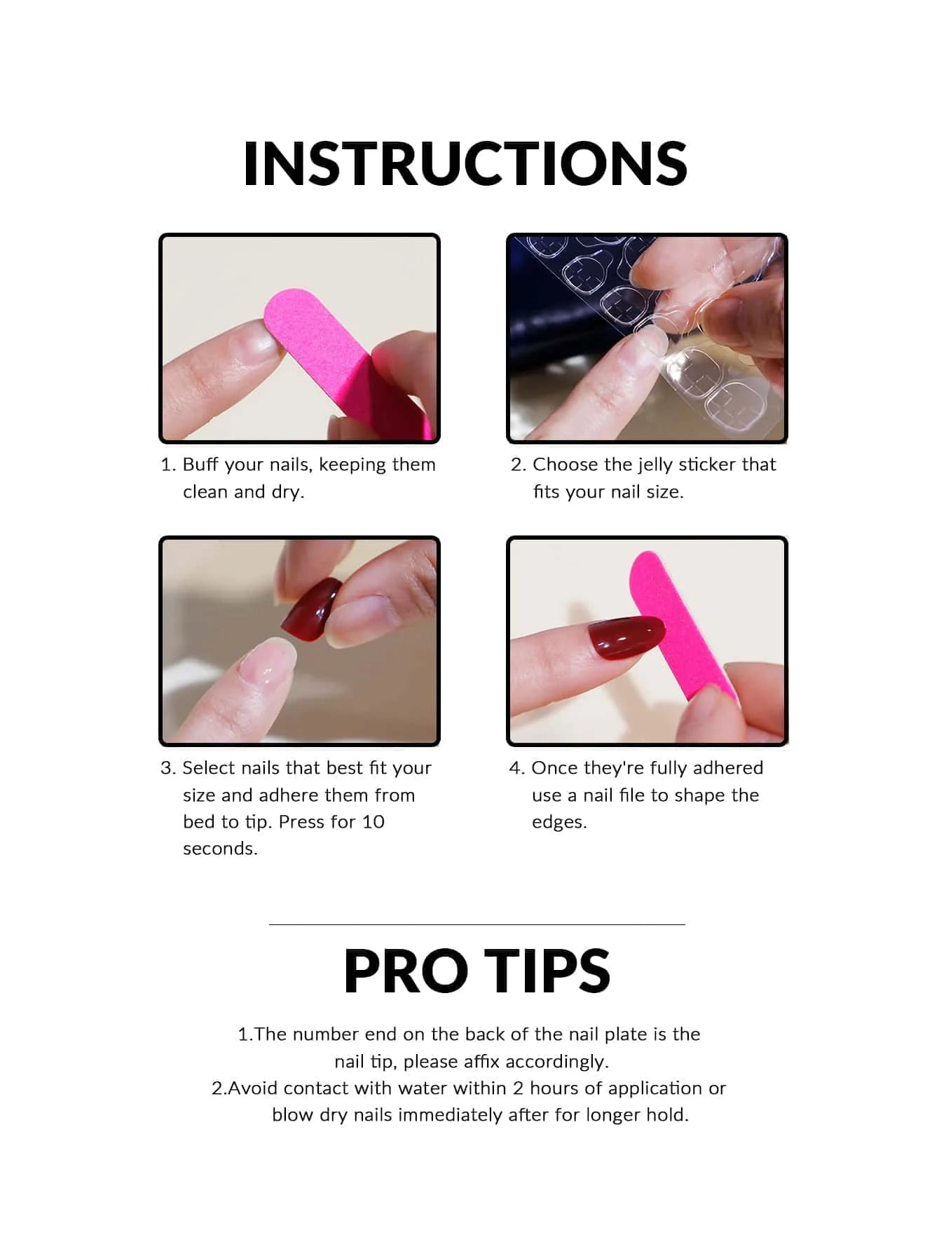 ARTAUG 24pcs Glossy Pink Press On Nails Medium Square Fake Nail Elegantstyle False Nail Full Cover Fake Nail For Stylish Women