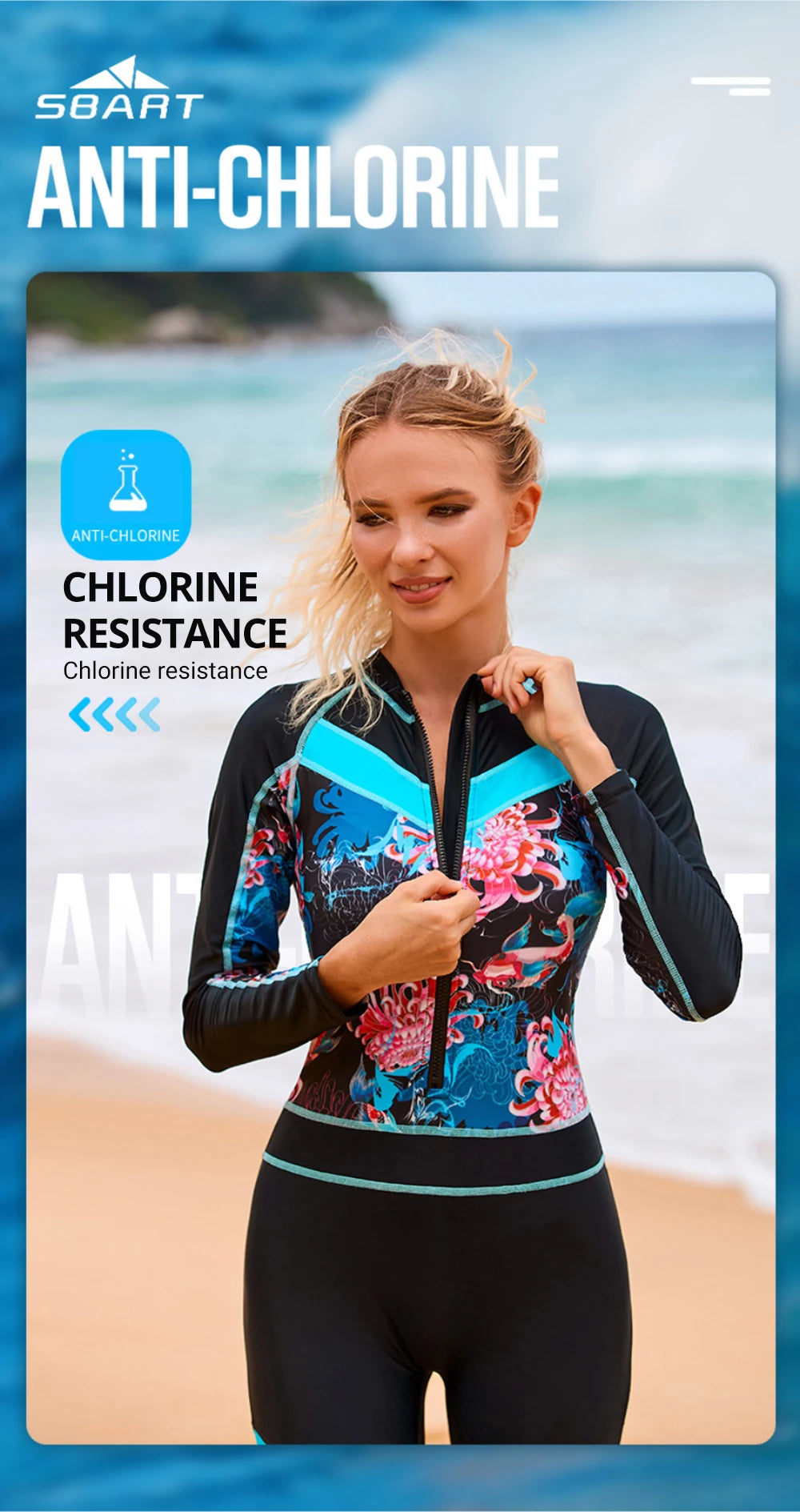 Women Thin Wetsuit Swimwear Female Diving Suit Snorkeling Beach Jellyfish Sunscreen Elastic Zipper Swimsuit Rash Guard