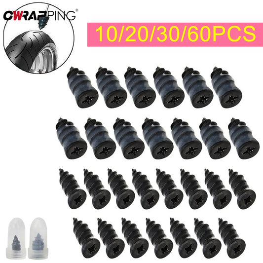 Car Motorcycle Vacuum Tyre Repair Nails 10-60pcs Truck Scooter Bike Tire Puncture Repair Tools Rubber Metal Nails Accessories