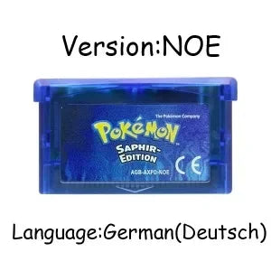 USA/EUR/ESP/ITA/NOE/FRA Pokemon Series Video Game Cartridge Pokemon Emerald FireRed LeafGreen Ruby Sapphire for GBA