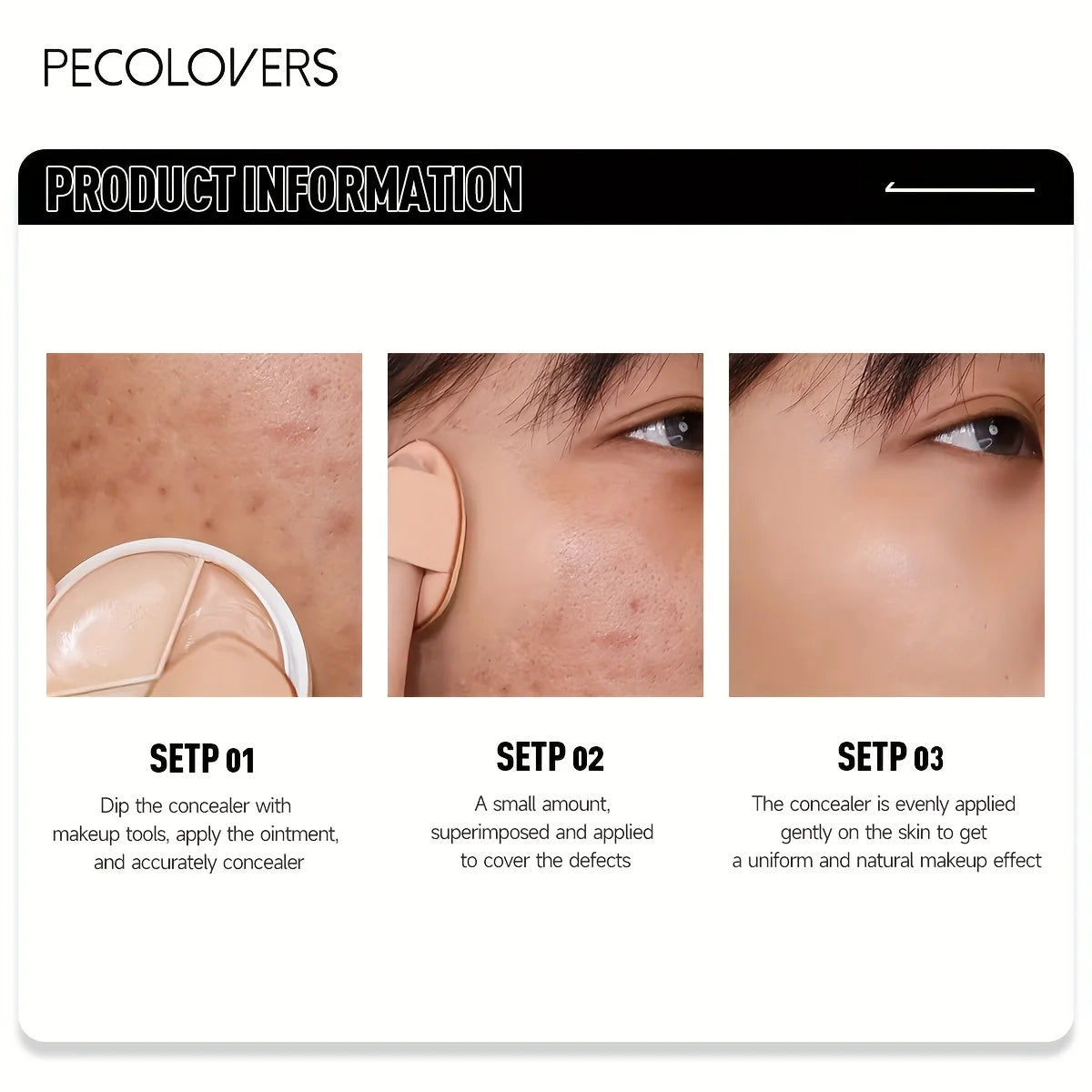 3 Colors Moisturizing Concealer Palette Full Coverage Concealer Even Skin Tone Face Foundation eye Face Cosmetics Lasting