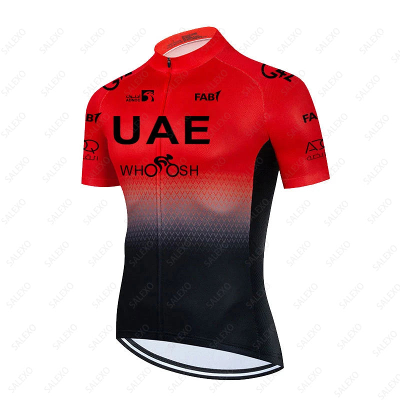 2023 Uae Team Cycling Jersey Set 19D Bike Shorts Set Men Summer MTB Ropa Ciclismo Short Sleeve Bicycle Shirts Maillot Clothing