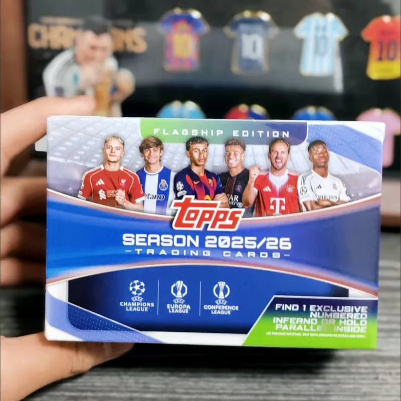 Genuine 2025-26 Season Topps Cards UCC Champions League European War UEFA Club Competition Football Flagship Series Collection