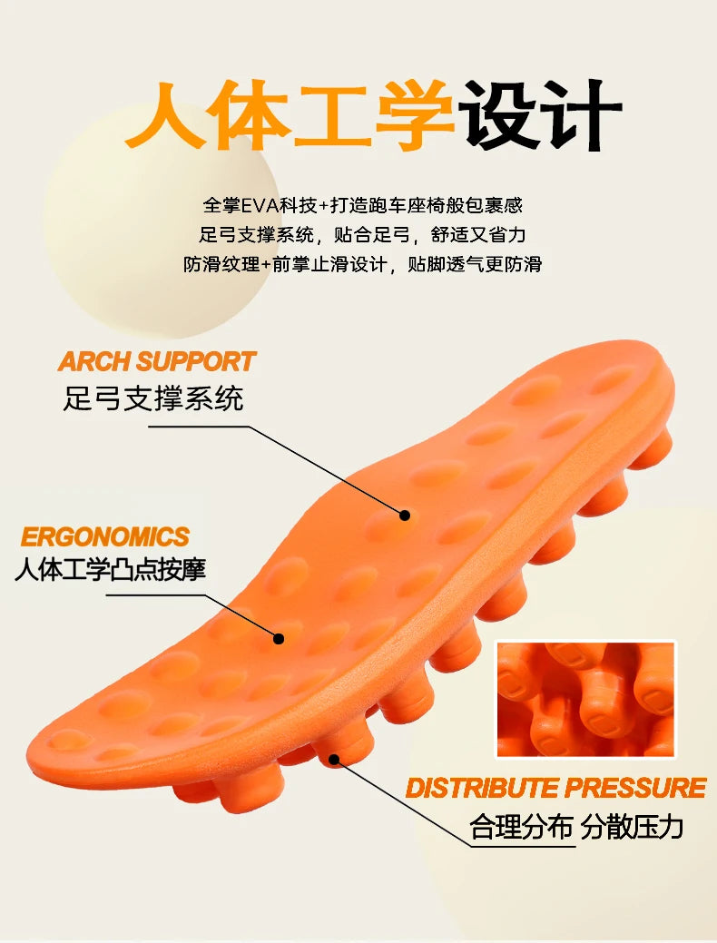 New Men's Slippers Outdoor Soft Thick Sole Slides Breathable Sandals Non-Slip Bathroom Slippers Lightweight Summer Beach Sandals